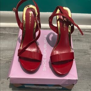 Shoe Republic LA Red Women's Sandals